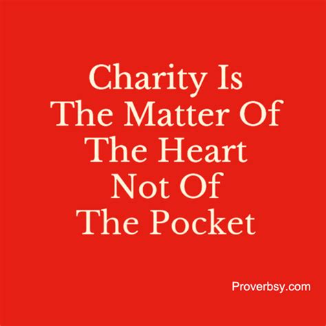 Charity Proverbs.